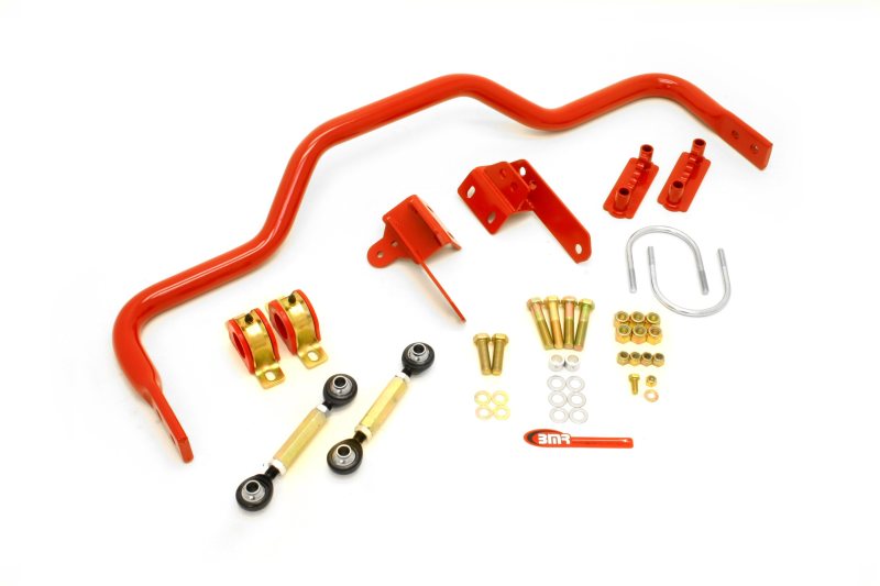 Pontiac Firebird Sway Bar Kit - Rear - BMR Suspension - Xtreme, Adjustable, Hollow 1.375in - Red - `82-`02